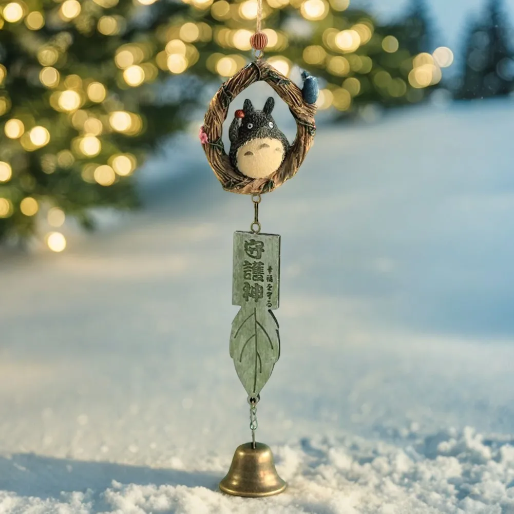 Resin Wind Chime Ornaments Totoro Wind Chime DIY Craft Gifts for Home Garden Decor