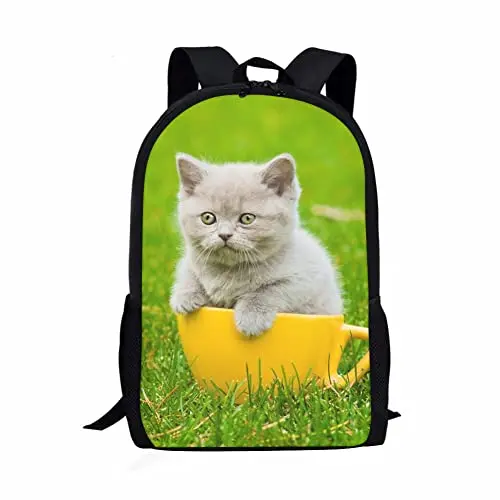 

Cute Kitten School Backpack Kids Girls Boys Bookbags Casual Travel Bag Gifts for Children Teenager Animal Cat 3D Print Backpacks