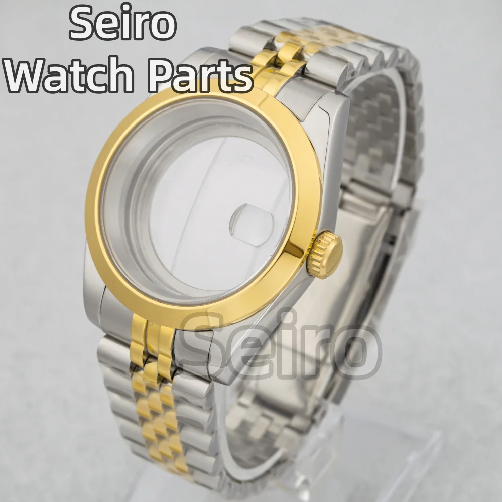 

36/39mm Men's Watch Case 20mm Oyster/Jubilee Stainless Steel Bracelet MOD Fit for Datejust NH35/NH36 Movement 28.5mm Dial