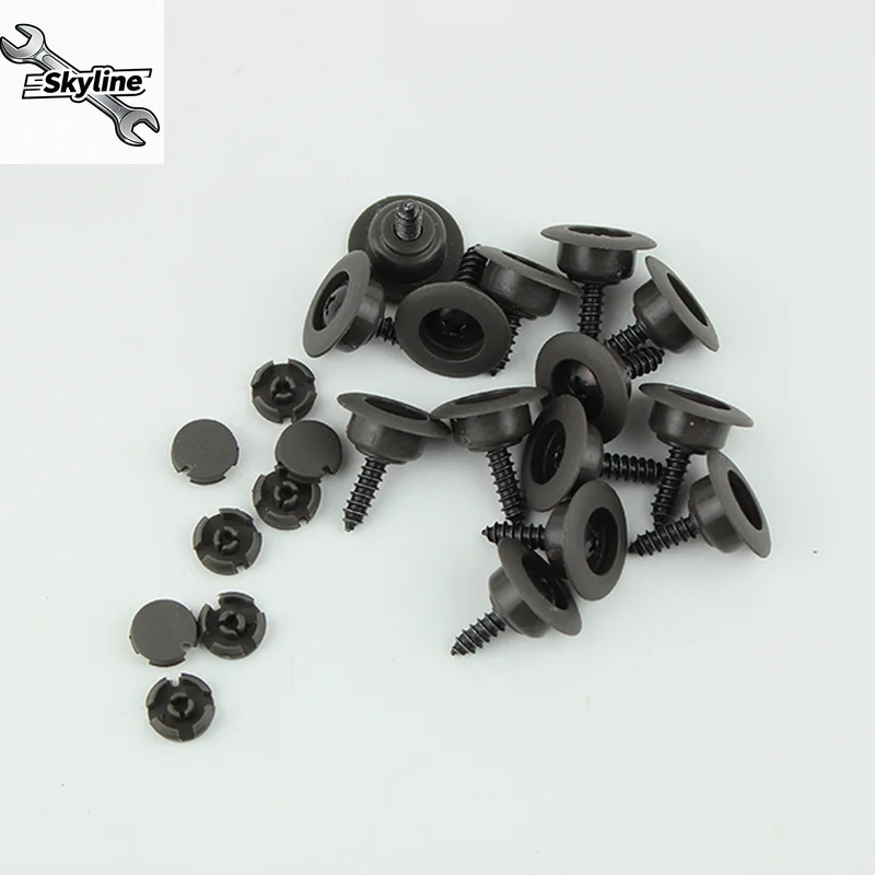 10pcs / For BMW & Mercedes-Benz 3 Series 5 Series Door Lining Self Tapping Screw Cover Interior Trim Panel Cap Door Lining Plate