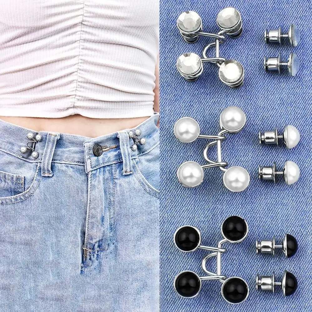 Clothing Accessories Waist Closing Button Jeans Ornaments Removable Tighten Waist Button Detachable Metal Pins Waist Clip Women