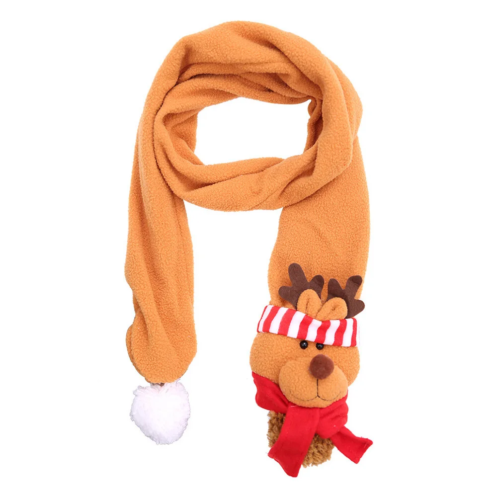وشاح عيد الميلاد تصميم الرنة شتاء دافئ سميك ناعم الأيائل والأوشحة للأطفال والكبار هدية تزيين العطلة