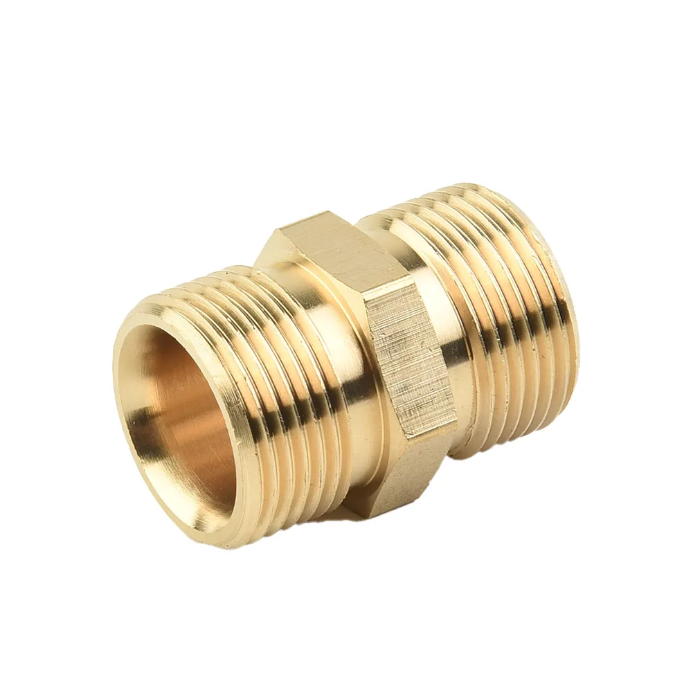 Brass Male Adaptor Power Pressure Washer Pump Hose Outlet for Karcher Good Condition 15mm Inside Diameter 22mm Outside Diameter