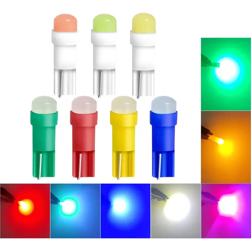 Luces LED T5 de 22/44 piezas, W1.2W W3W, luces LED para interior de coche, luces laterales para señal de giro, luz de techo, luz de lectura, luz de marcha atrás, luces de posición.