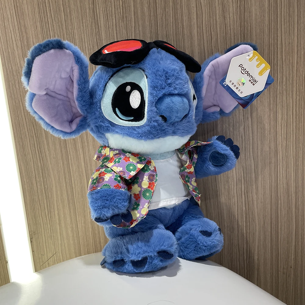 Hot 30cm Genuine Disney Kawaii Stitch Cool Style Lilo&Stitch Plush Dolls Stuffed Toys High Quality Children Toy Girlfriend Gift