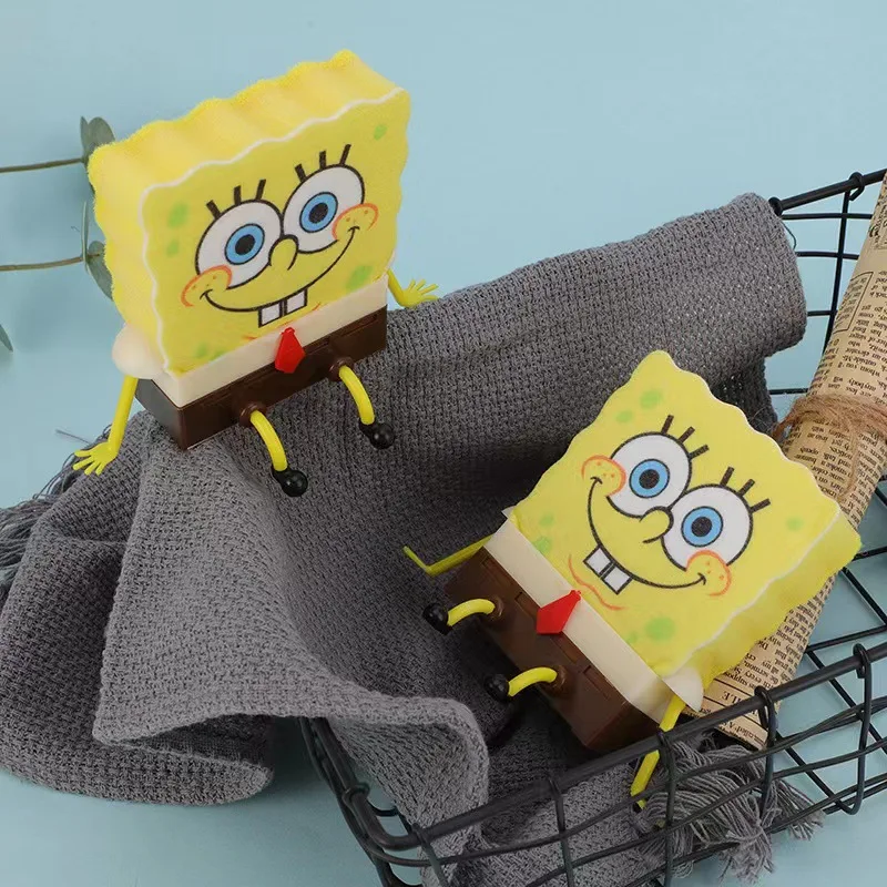Escurridor de fregadero de Bob Esponja, bonito escurridor de cocina, jabonera, soporte de pared, diseño creativo de dibujos animados, artículos para el hogar con personalidad.