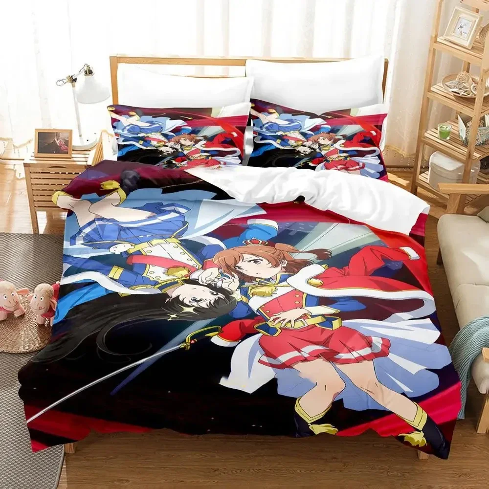 

Аниме Revue Starlight комплект постельного белья для мальчиков и девочек Twin Queen Size пододеяльник наволочка кровать для детей и взрослых модный домашний текстиль