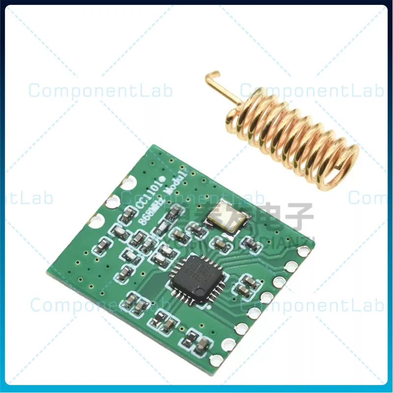 5-25pcs CC1101 868MHz SPI Wireless RF Transceiver Module Small Size SMD Industrial Communication Board