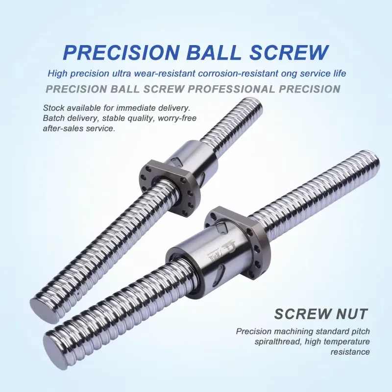 GS SFU08020-4 High Quality Precision Engineered Carbon Steel Ball Screw Lead Screw Screw Nut Gearbox Motor Molding
