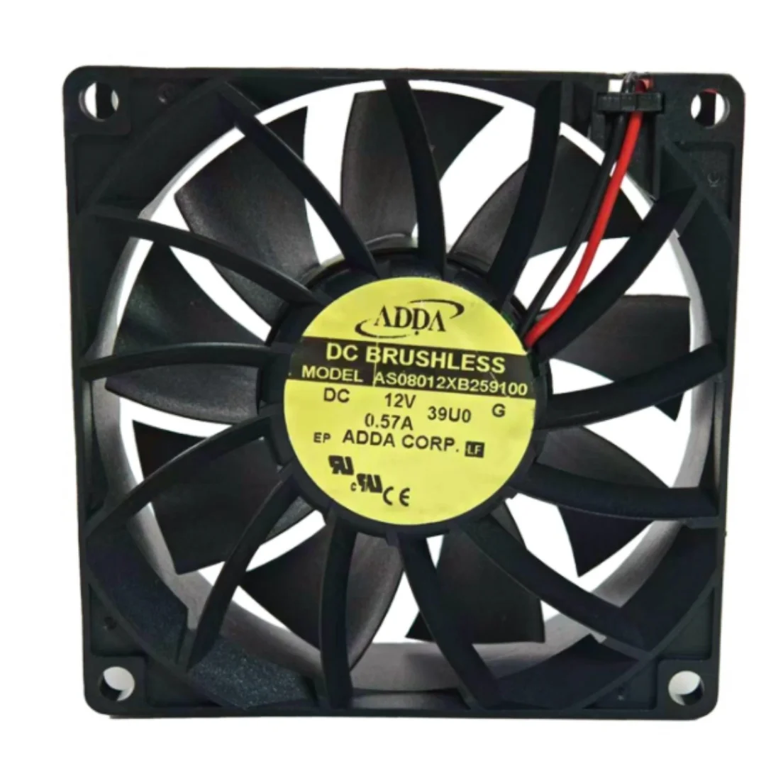 

ADDA AS08012XB259100 DC 12V 0.57A 80x80x25mm 2-Wire Server Cooling Fan