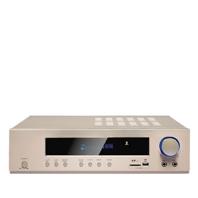 Amplificador de potência 5.1 Home de alta potência novo Bluetooth profissional, karaokê amplificador público de home theater