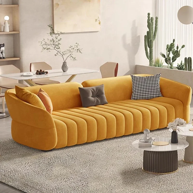 Family Modern Lazy Sofa Lounger Comfortable Nordic Relaxing Sofa Living Room Apartment Articulos Para El Hogar Furnitures