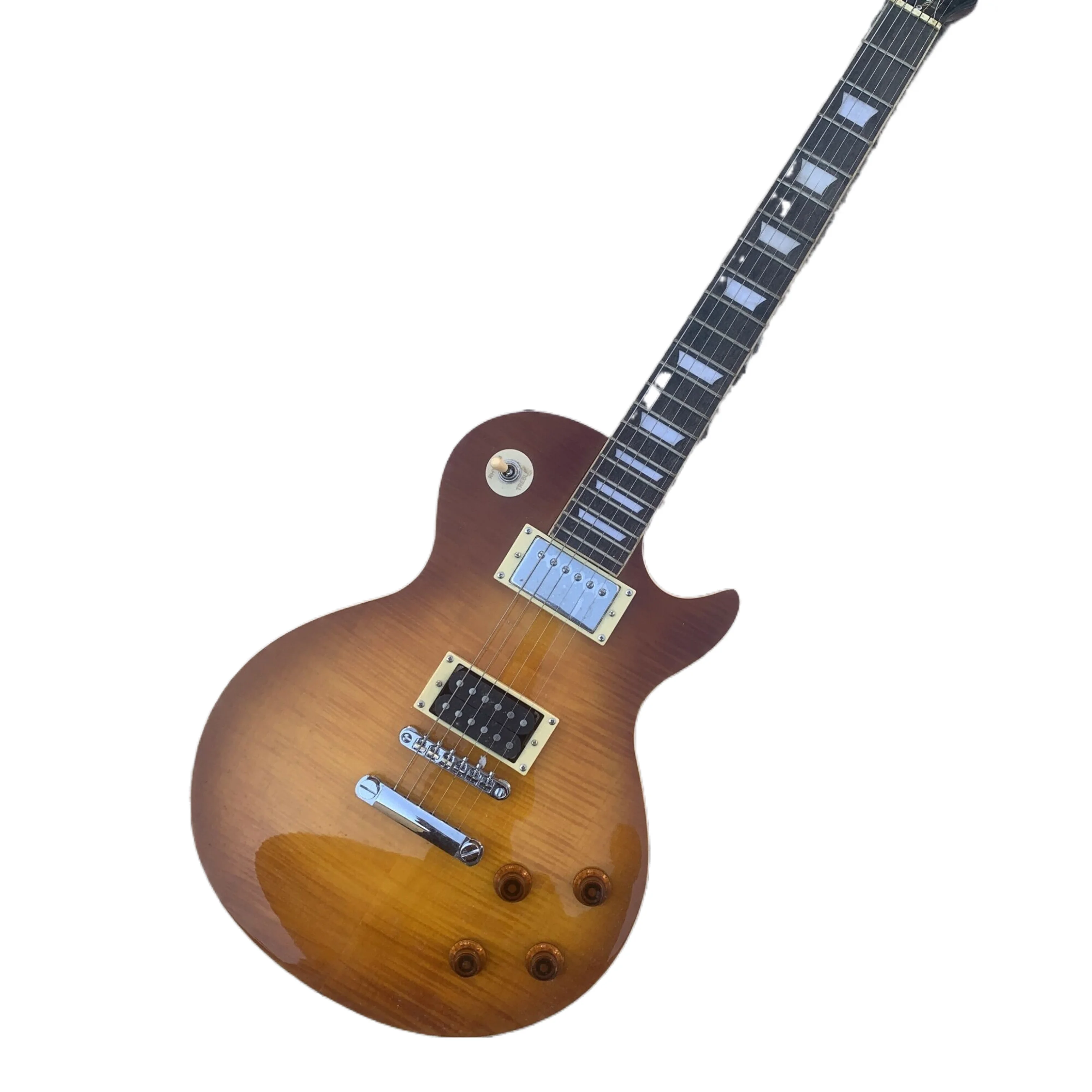 

High quality LP Standard electric guitar,flamed maple veneerchrome hardwares lp guitar