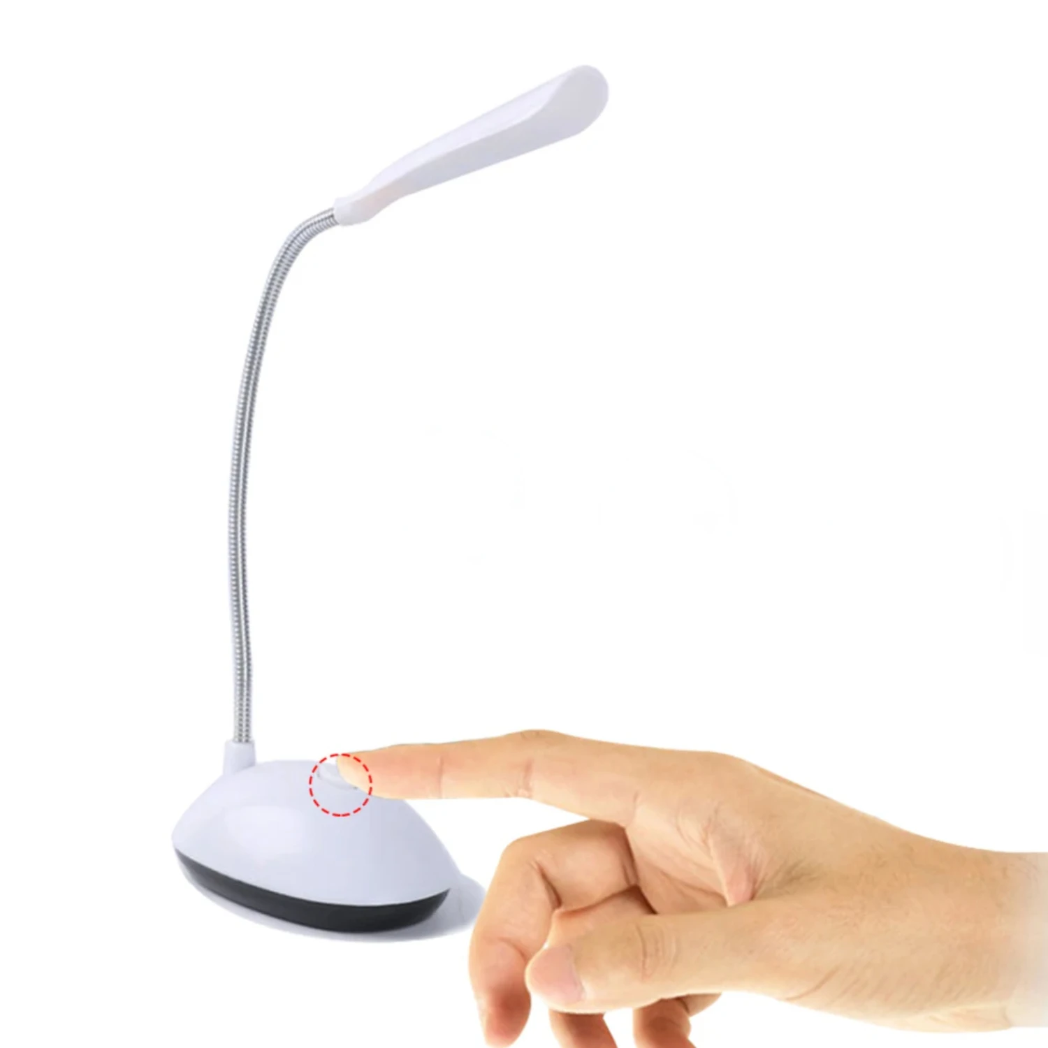 Portable and Compact Mini LED Desk Lamp - Convenient and Perfect for Bedroom and Office Use, Adjustable Direction for Eye Protec