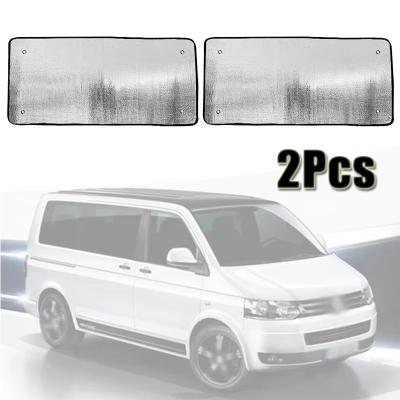 

2Pcs Auto Window Cover Sunshades Windscreen Set For VW T5 Transporter Internal Thermal Windscreen Side Exterior Accessories