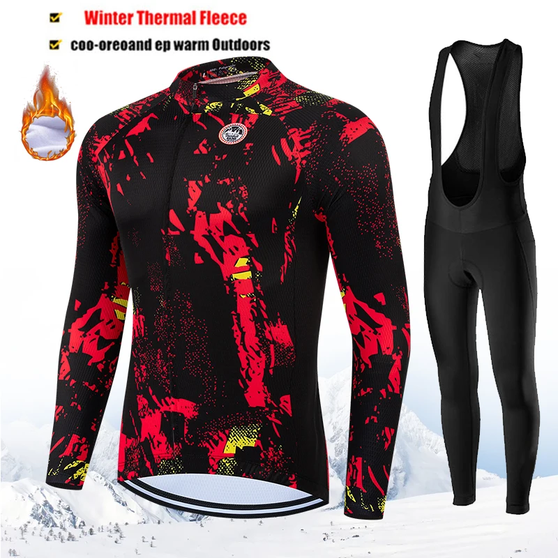 

2025 Vendull Winter Cycling Jerseys Set MTB Bike Clothes Maillot Ropa Ciclismo Invierno Bicycle Thermal Fleece Cycling Clothing