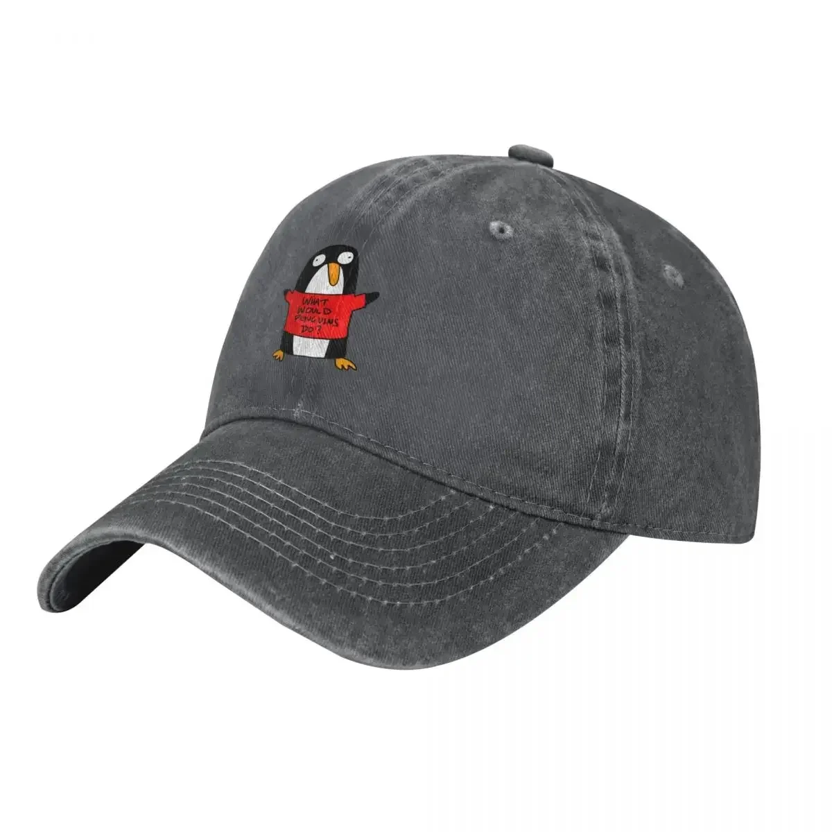What Would Penguins Do? Baseball Cap Christmas Hat fishing hat Trucker Hat Big Size Women's Beach Outlet 2026 Men's