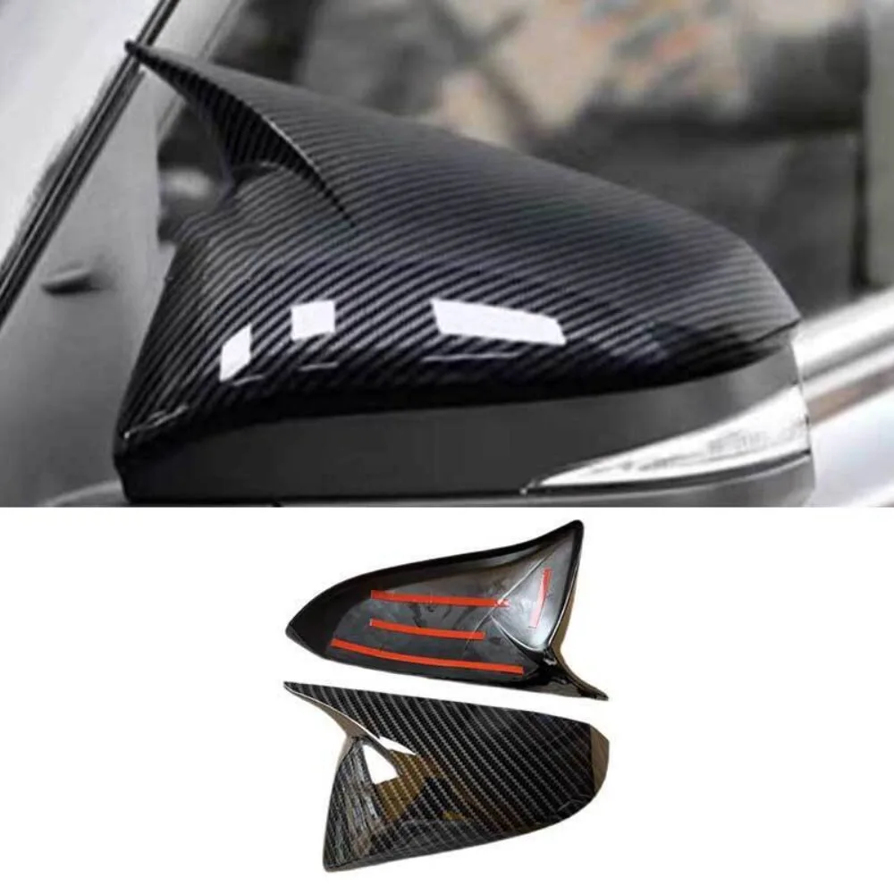 

For Toyota RAV4 2013 - 2018 Carbon Fiber OX Speaker Mirror Cover 2pcs -