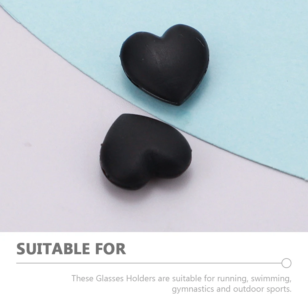 

Anti Slip Glasses Ear Grips Silicone Eyeglasses Holders Retainer For Running Swimming Sports Black Temple Grips