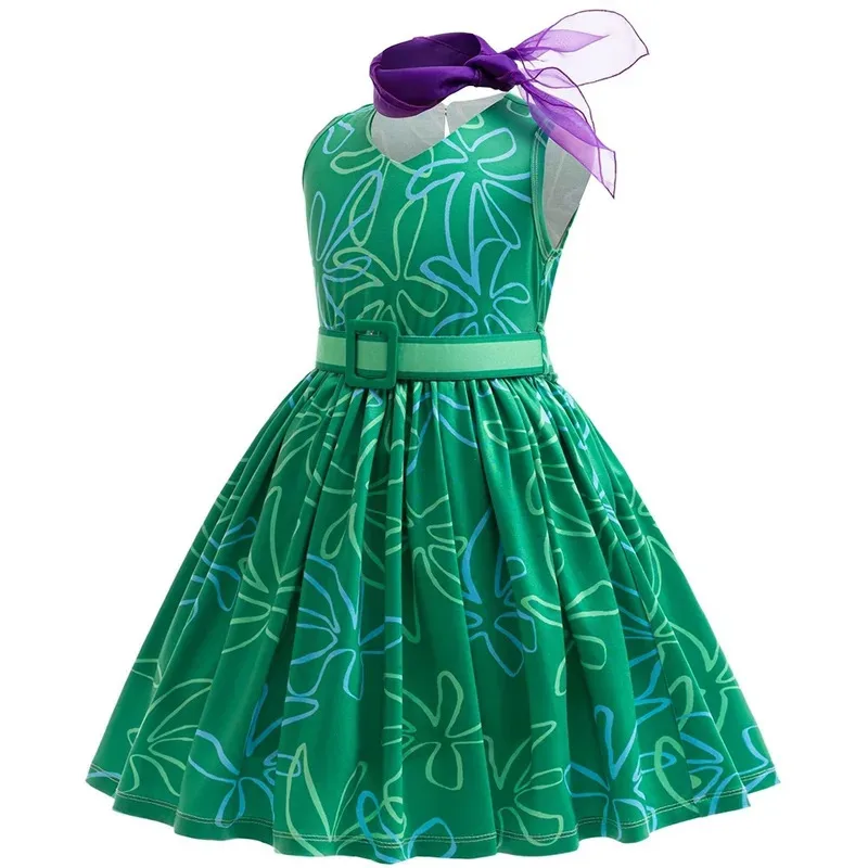 2024 크로스보더 폭발적인 인기 아동복 마인드 에이전트 팀 2 여아 및 유아용 신상 유행 드레스