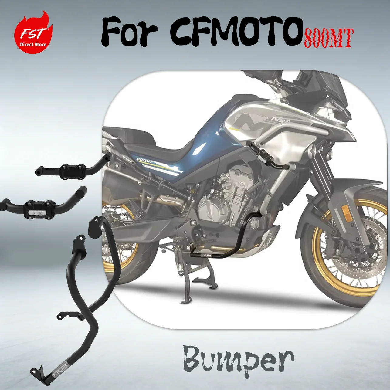 Off-Road Crash Bars Protector For CFMOTO 800MT Full Body Anti-Scratch Anti-Crash Bumper