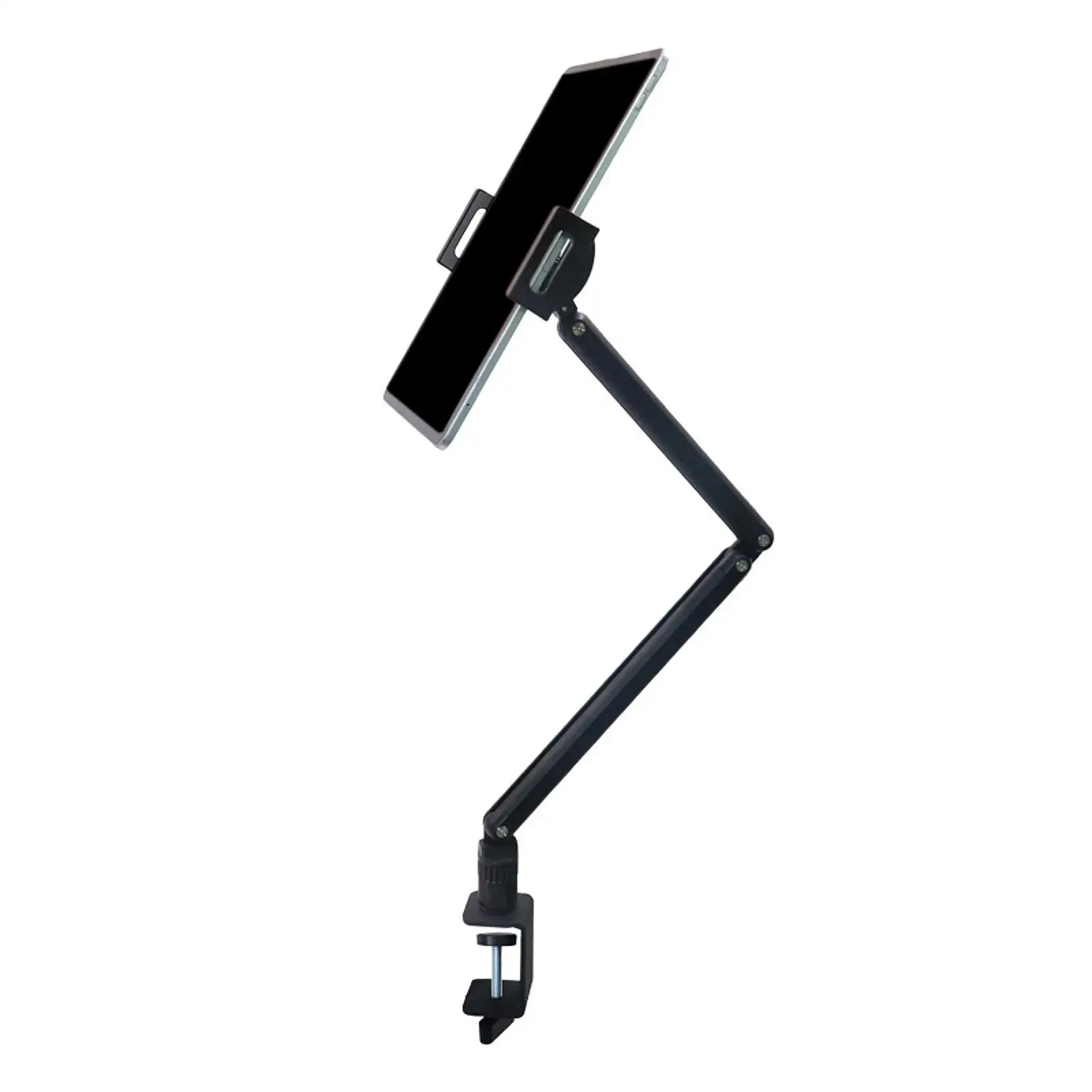 Laptop Stand Bracket Nonslip 360 Degree Rotatable Multifunction Sturdy Desk Clip Phone Rack for Gym Tabletop Home Kitchen Camera