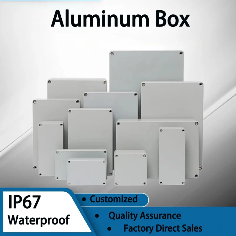 IP67 Outdoor Waterproof Enclosure Cast Aluminum Box Case Engineering Project Customize Explosion-proof Sealed Electronic Box