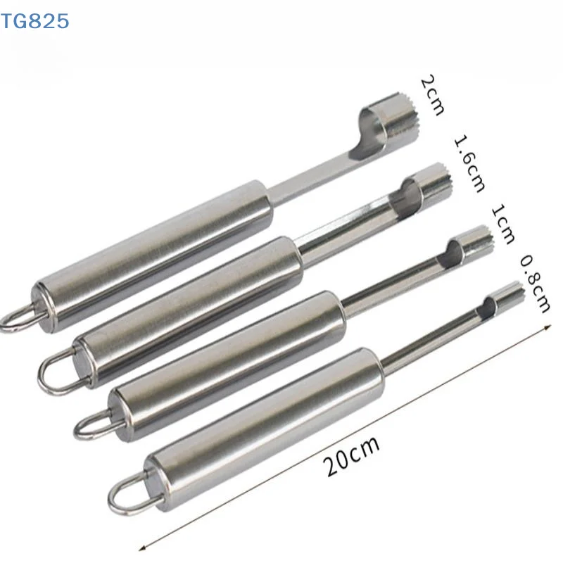 【N】4pcs Fruit Core Remover Cutter Kitchen Gadgets Stainles Steel Home Tool Apples Red Dates Cherry Corers Fruit Core Remove Tool