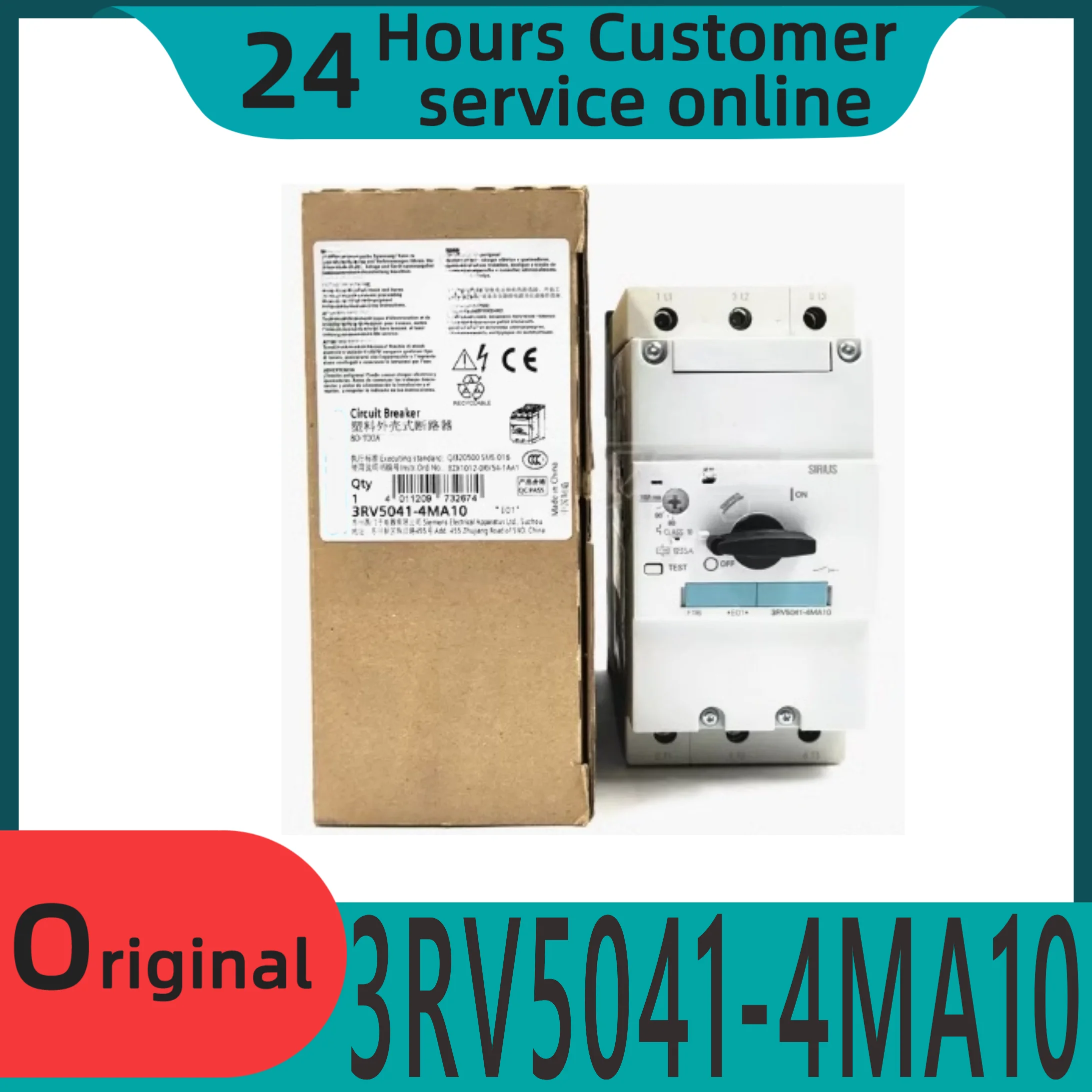 

New original motor protection circuit breaker 3RV5041-4MA10 80-100A