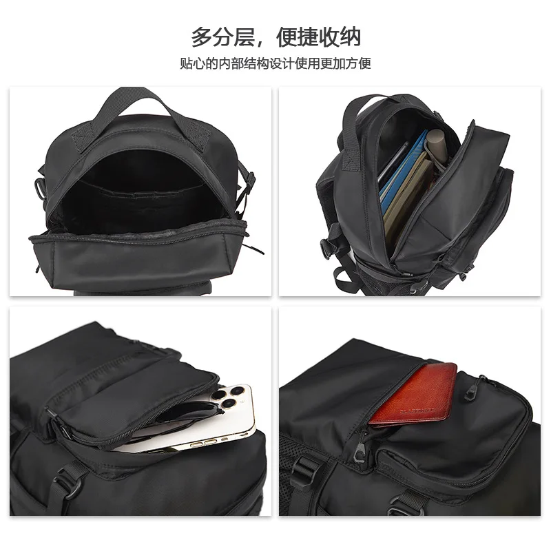 Mini zaino da uomo in tessuto Oxford moda maschile zaino da studente leggero zaino in tela uomo zaini piccoli da viaggio per sport all'aria aperta