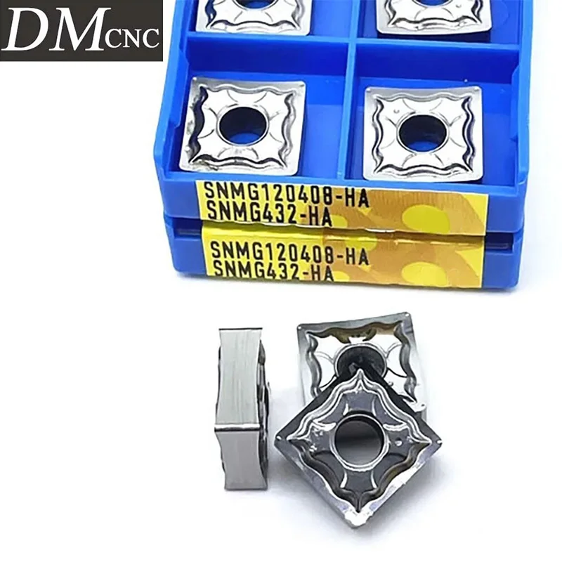 

10/20 шт. SNMG120408-HA SNMG120404-HA твердосплавная вставка для алюминиевой стали, токарный инструмент с ЧПУ, черновая отделка