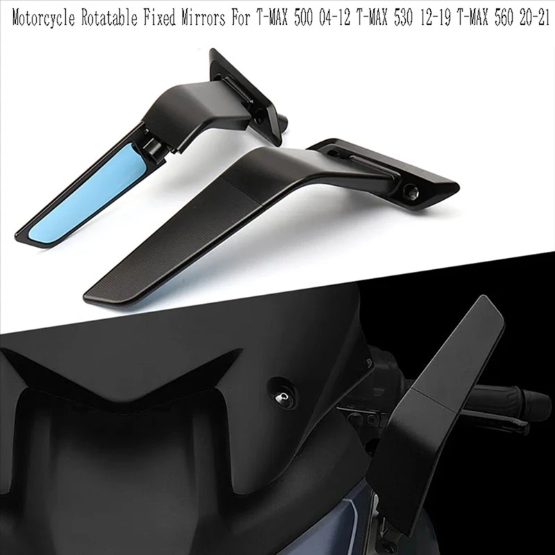 

Motorcycle Rotatable Fixed Mirrors Stealth Mirror Sports Mirror For T-MAX 500 04-12 T-MAX 530 12-19 T-MAX 560 20-21