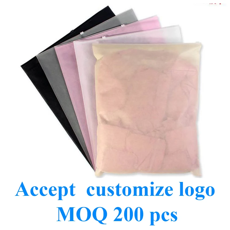 20 Pcs Colorful Non-Woven Zippered Transparent Gift Travel Bags Clothing Packaging Handbags Customizable with Your Own Logo