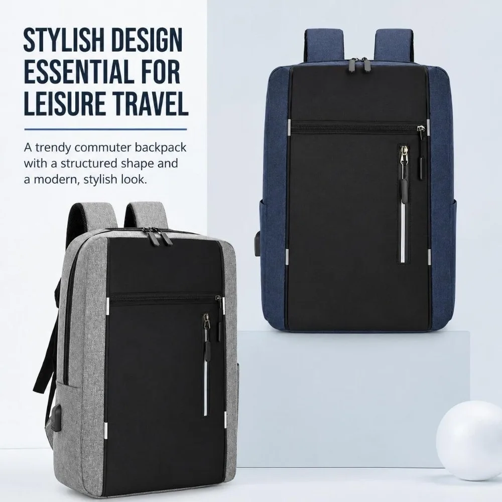 3Pcs/Set Large Capacity Student Schoolbag Adjustable Breathable Waterproof Rucksack Multifunctional Nylon Business Computer Bag