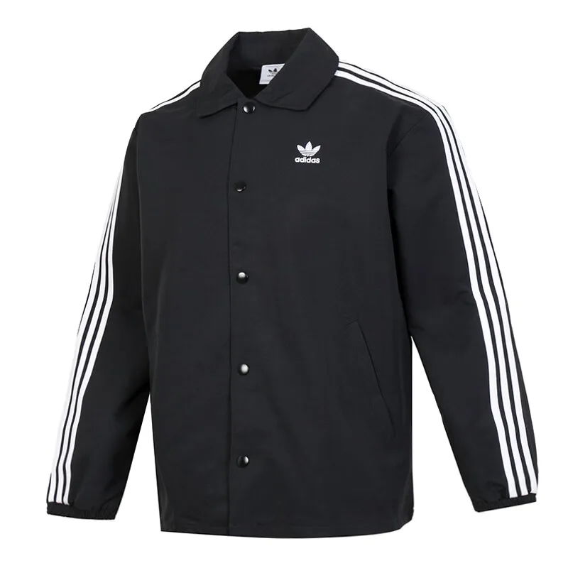 Adidas Clover coat men's 2024 winter new sportswear fashion lapel shirt casual jacket IZ1831