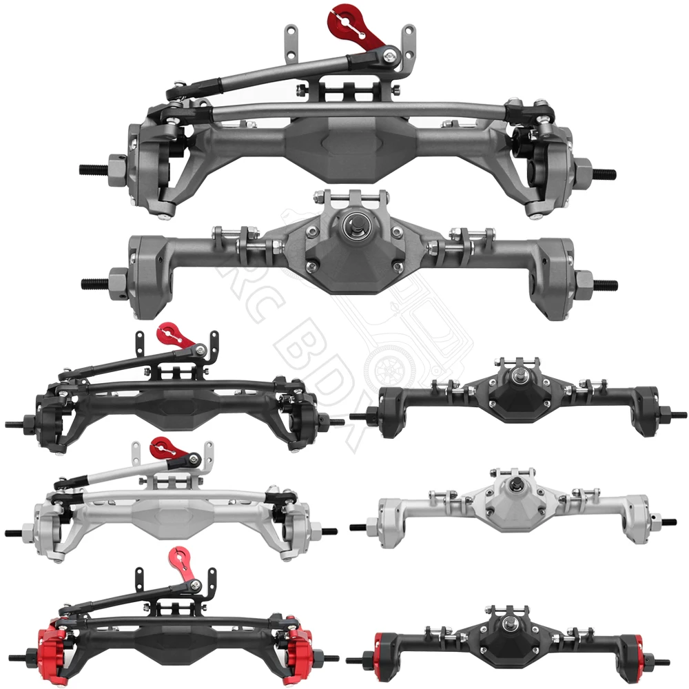 

Алюминиевые интегрированные передние и задние портальные оси HooCrawler CNC с анодированием для радиоуправляемых краулеров 1/10 Axial SCX10 II, RGT 86100, Redcat GEN8