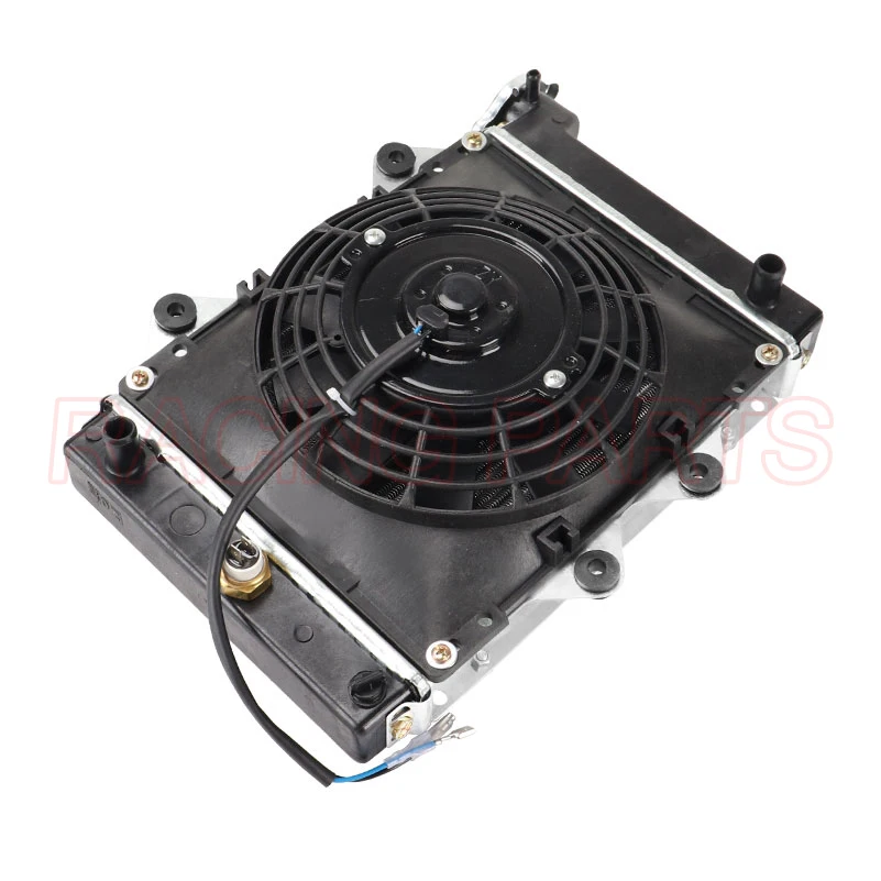 ATV Water Cooling Engine Cooler Radiator Cooling + Fan for 150cc 250cc PIT Quad Dirt Bike Dune Buggy Motorcycle 4 Wheel view 6