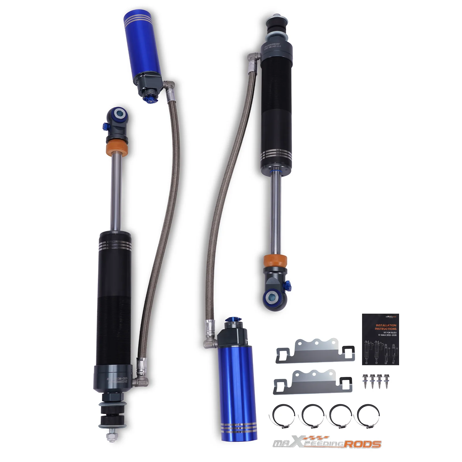 X3 Series 0-2 Inches Off-road Adjustable Front Pair Shock Absorber for Ram 2500 2014-2025 3500 4WD