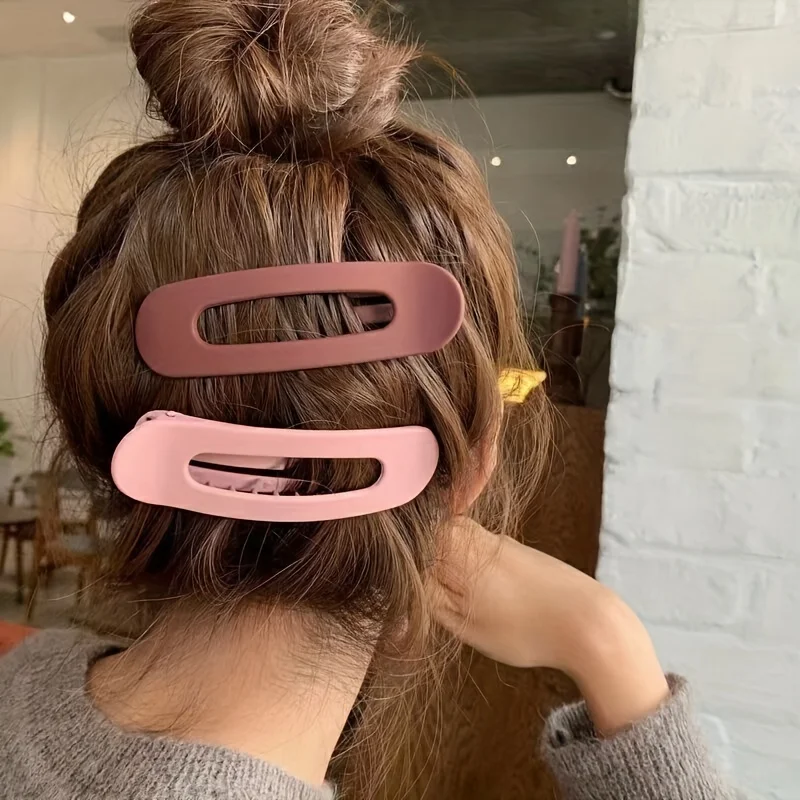 Oversized facial hair clip, duckbill clip at the back of the head, cute bangs clip, top clip, side clip, simple headband clip, h