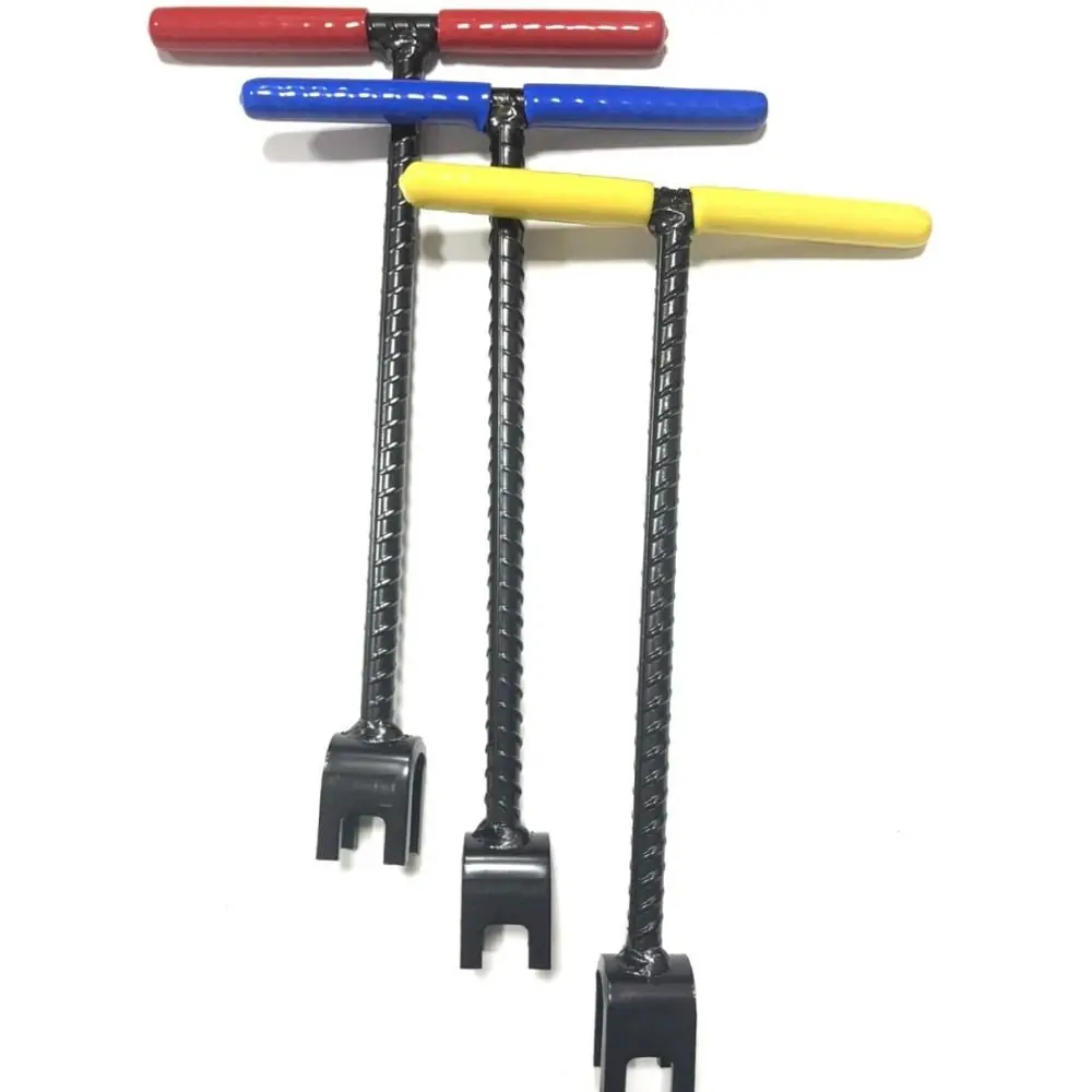 

Sturdy Steel T-Handle Wrench Heavy Duty Threaded U-Head Design Water Shut Off Tool Non-slip Multifunction Water Meter Key