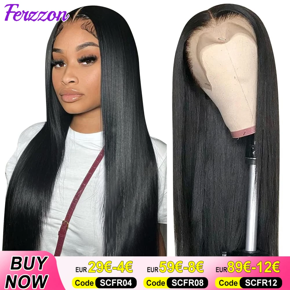 Straight Human Hair Lace Front Wig 13x6 13x4 Human Hair Lace Front Wigs for Women 180 Density Lace Wigs Pre Plucked 3 Days Delivery 4x4 Lace Closure Wig