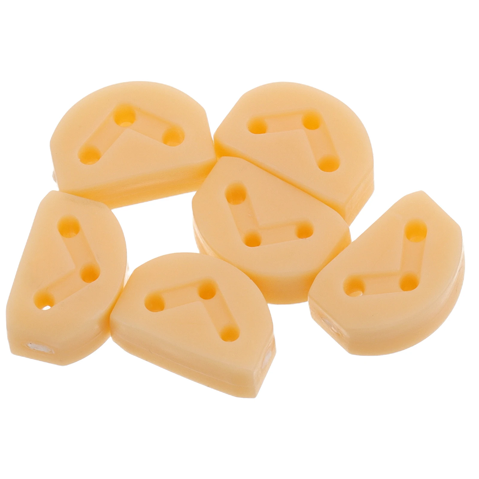 

6 Pcs Guitar String Buckle Parts Replacement Electric Accessories Ukulele Strap Button Bass