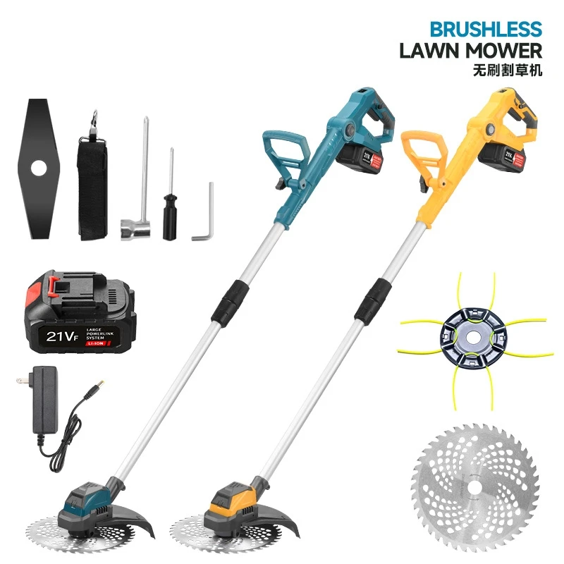 

9-Inch Brushless Electric Lawn Mower Lawn Weeding Desbrozadora Batería 충전식예초기 무선 예초기 전기예초기 애초기 마끼다 예초기