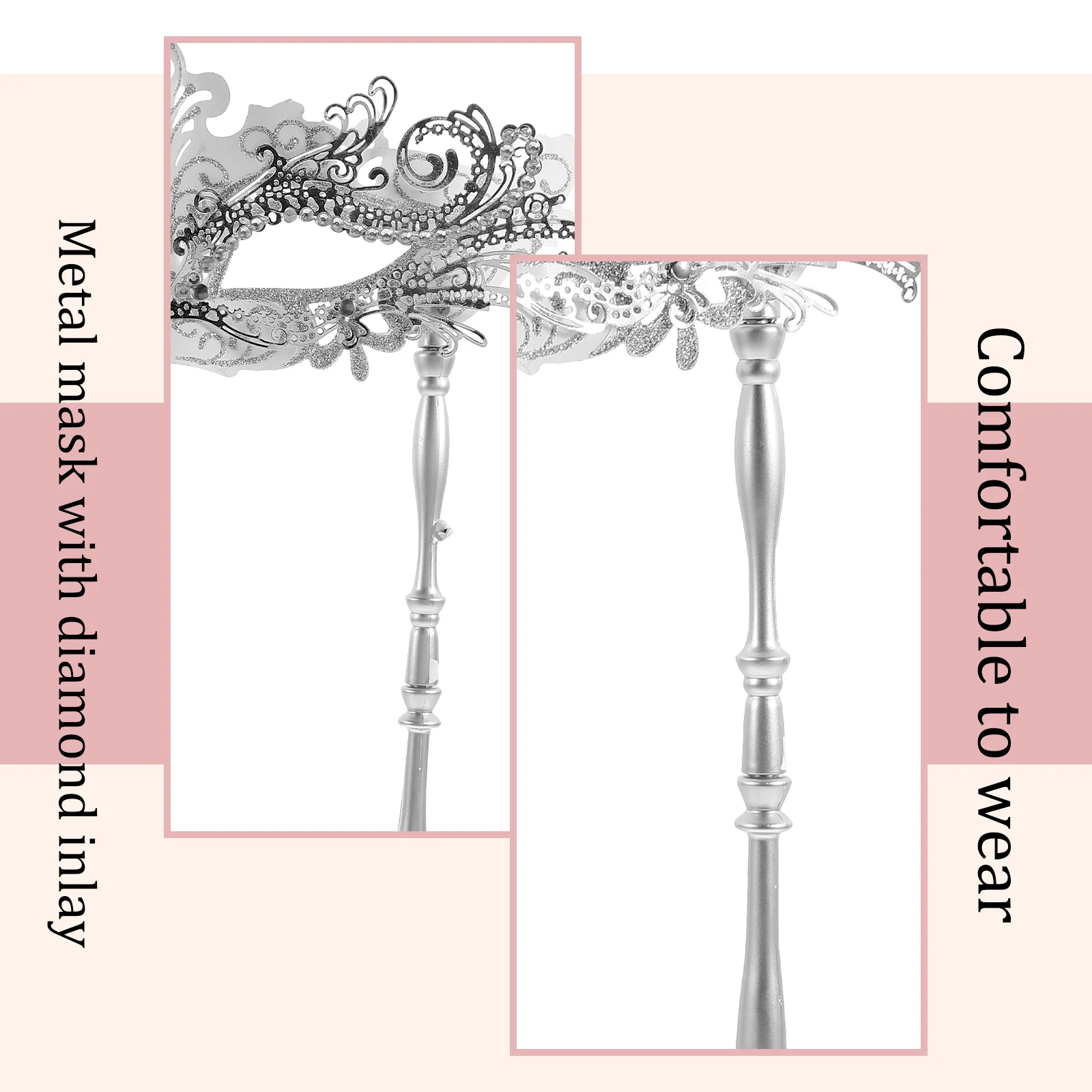 Maske Maskerade Handheld Kostüm Party Halloween Schmiedeeisen Kunststoff Masken Frauen