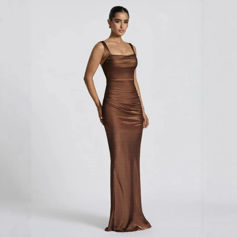 

Cross-border Evening Dress Sleeveless High-end New Dress for Women 2026 Summer New Fashion Slimming Halter Elegant Long Dresses