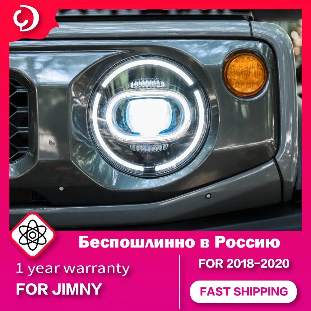 

Car Styling Headlights for Suzuki Jimny 2018-2020 LED Headlight DRL Running Turn Signal Led Projector Lens Auto Accessories