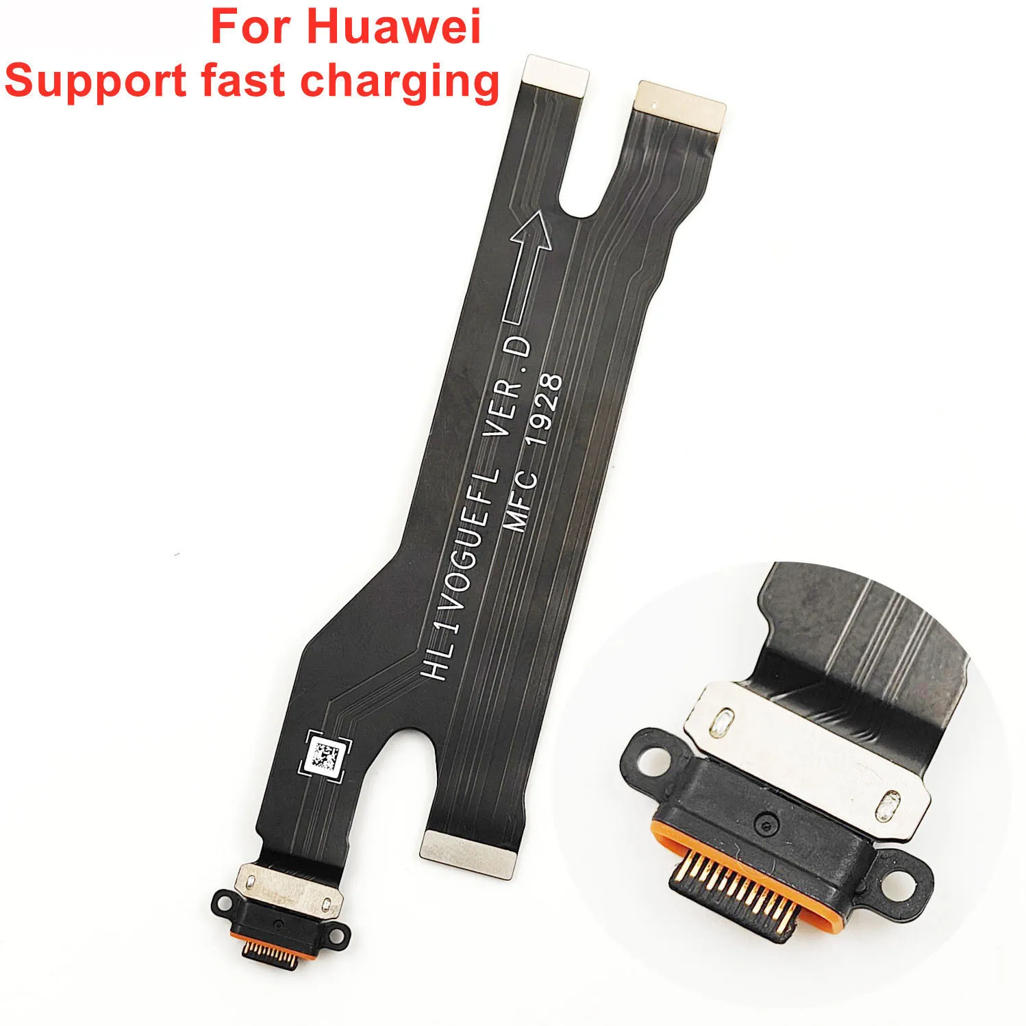 USB Charging Flex Cable For Huawei P20 P30 P40 P50 Mate 10 20 Pro PCB Charger Port Dock Connector Spare Parts