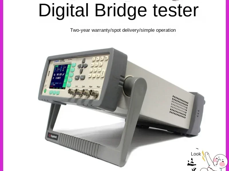 Adequado para componente multifuncional de precisão at810a, testador de resistência de indutância de capacitância, ponte digital lcr