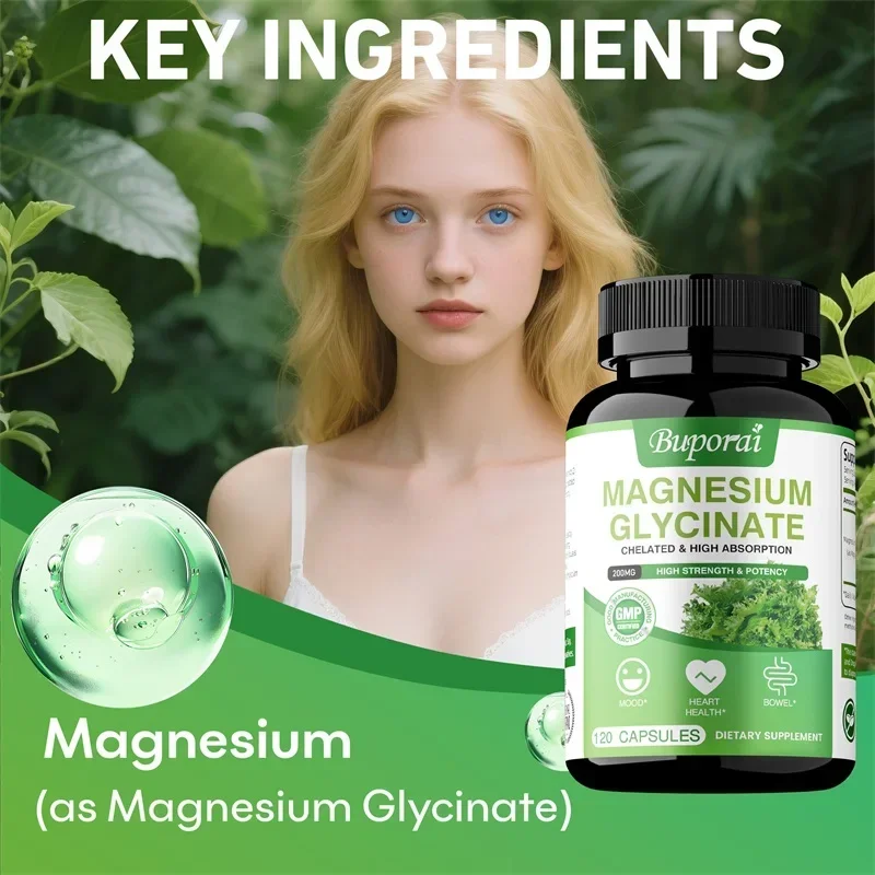 

Глицинат магния — для энергии, метаболизма, помогает сна, продвижение мозга, нервной системы, способствует сняту стресса и тревоги.