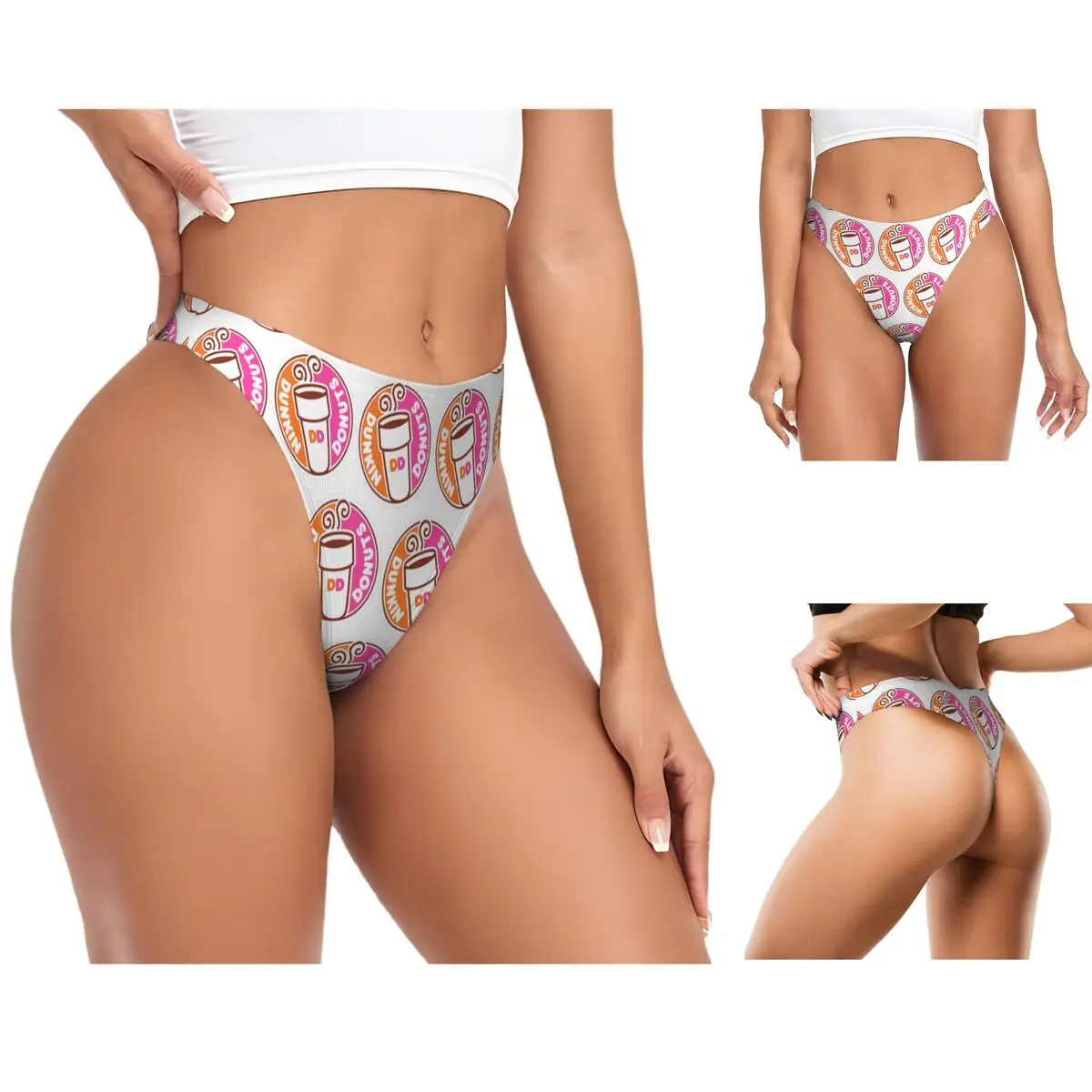 calcinhas-g-string-personalizadas-dunkin-donuts-respiraveis-para-mulheres-confortaveis-e-elasticas